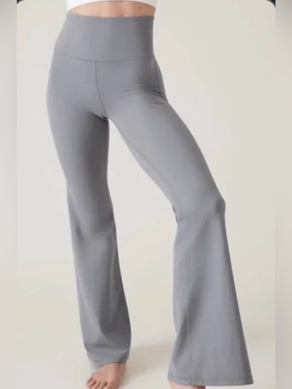 Athleta Elation Flare Pant Leggings High Rise XL Tall Gray